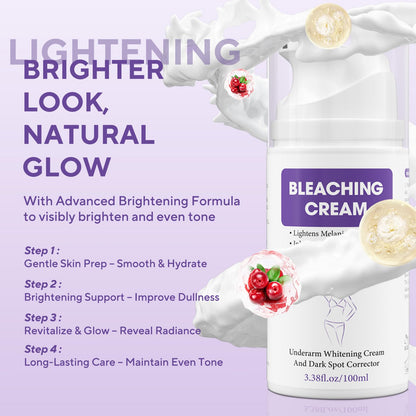 JIANLANPTT Skin Bleaching Cream – Dark Spot Remover for Face & Body (3.38 oz) with Vitamin C