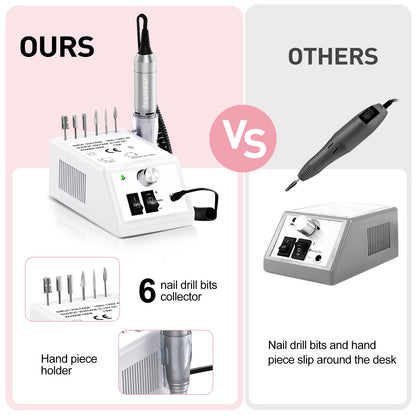 Jiasheng Professional Nail Drill – 20000rpm Electric Nail File for Acrylic & Gel Nails