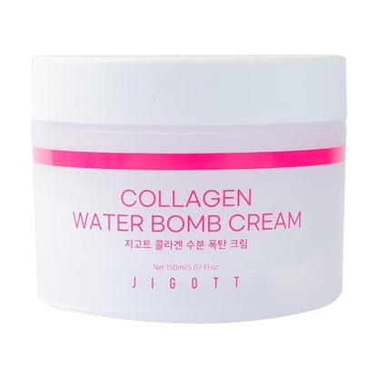 Jigott Collagen Water Bomb Cream Net 150ml/5.1 fl oz – Refreshing, Non-Sticky Hydration