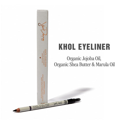 Jillian Dempsey Khol Eyeliner – Waterproof Pencil with Built-In Smudger, Rich Pigment