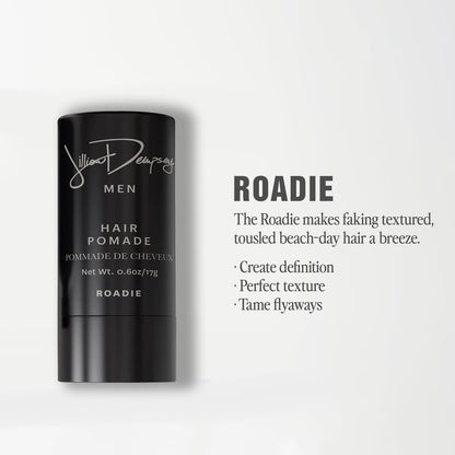 Jillian Dempsey Roadie Hair Pomade – Medium Hold Styling Stick for Textured, Tousled Hair | Vegan & Clean Beauty