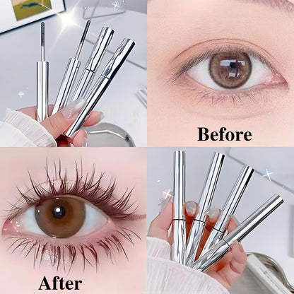 Jiodama 2026 New Iron Wand Mascara – Waterproof, Long-Lasting, 3D Curl, Telescopic Tubing, Liquid Lash Extensions Effect