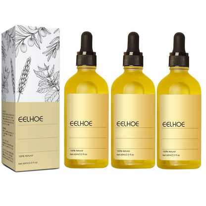 JISKG 180 ml EELHOE Rosemary Hair Growth Oil – 3-Pack for Dry & Damaged Hair
