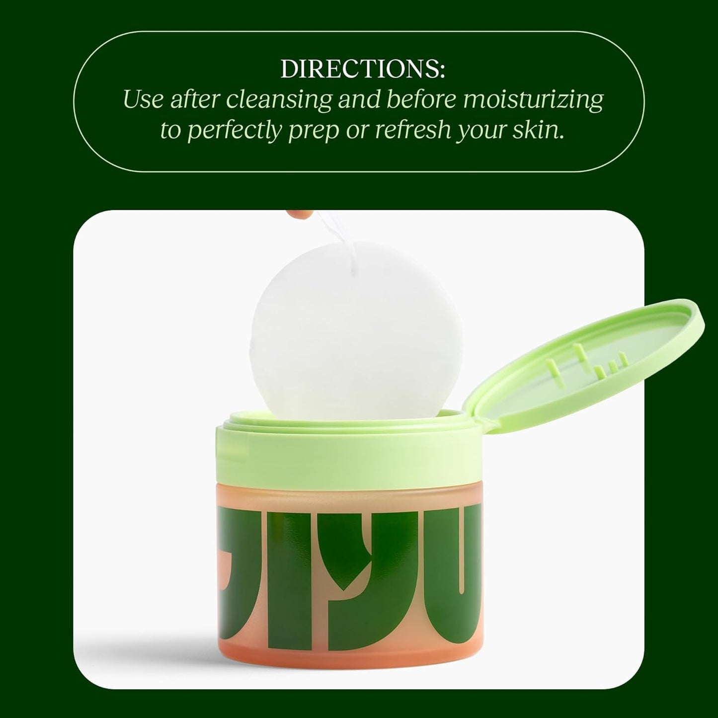 JiYu Toning Polish Pads – Korean Skincare for Dark Spots, Wrinkles & Dull Skin | Hydrating 2-Pack, 200 Pads