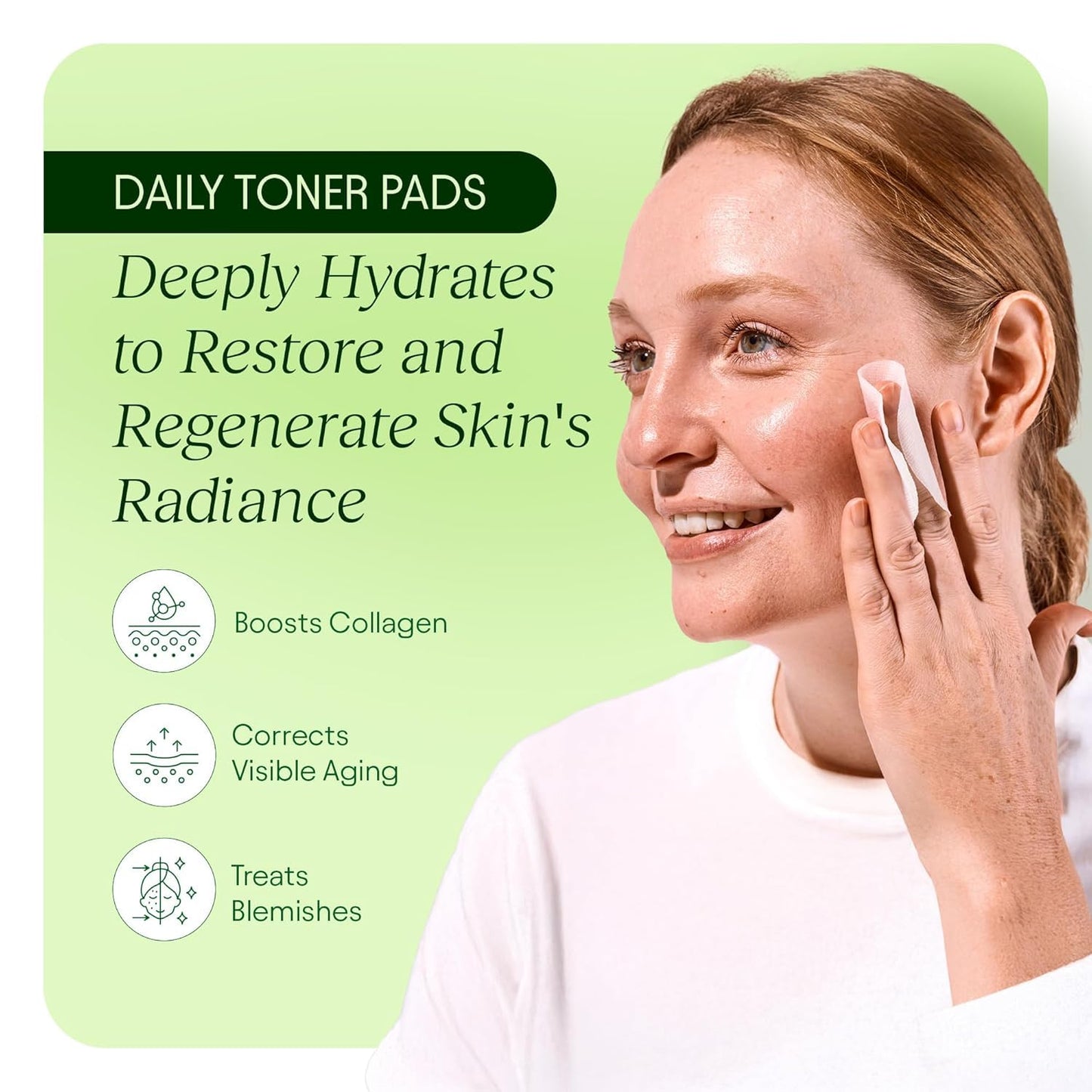 JiYu Toning Polish Pads – Korean Skincare for Dark Spots, Wrinkles & Dull Skin | Hydrating 2-Pack, 200 Pads