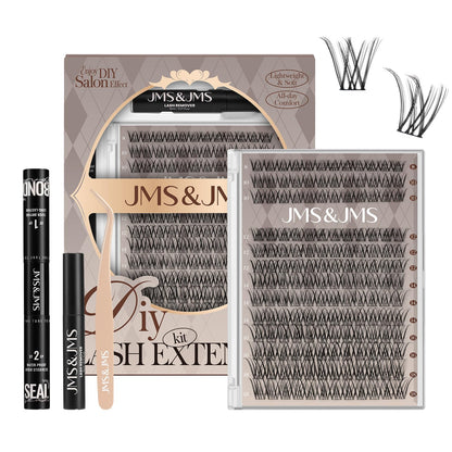 JMS&JMS Lash Clusters Kit D Curl Lash Lift — Beginner Wispy Lashes
