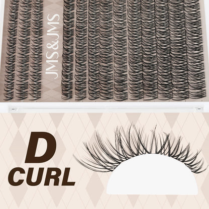 JMS&JMS Lash Clusters Kit D Curl Lash Lift — Beginner Wispy Lashes