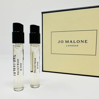 Jo Malone Velvet Rose & Oud Cologne INTENSE Sample Vials – 0.05oz / 1.5ml Each (2-Pack)