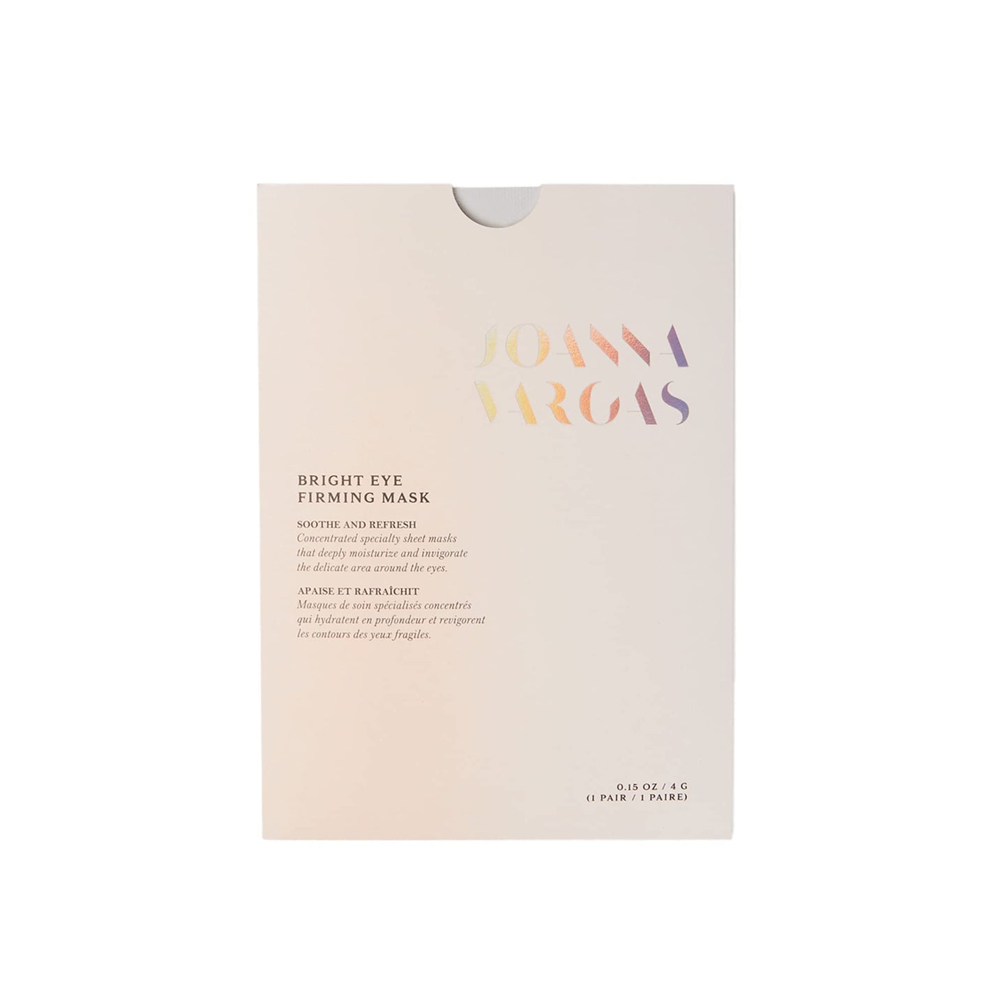 Joanna Vargas Eye Gel Mask – Hydrating Under Eye Patches with Hyaluronic Acid & Chamomile