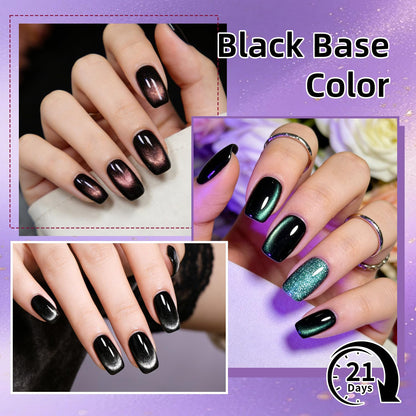 JODSONE 23‑Piece Cat Eye Gel Nail Polish Set with Base Coat & Top Coat | 3‑in‑1 Magnetic Design