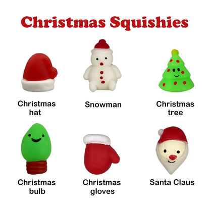 JoFAN 6 Pack Christmas Bath Bombs with Inside Squishy Toys