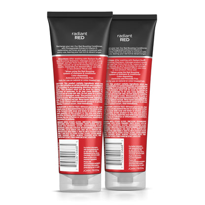 John Frieda Radiant Red Color-Boosting Conditioner — Hydrates and Enhances Red Tones (8.3 oz, Pack of 2)