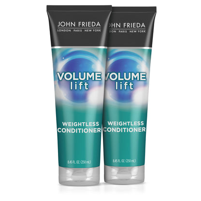John Frieda Volume Lift Weightless Conditioner – Air-Silk Volume, Color-Safe, 8.45 oz (Pack of 2)