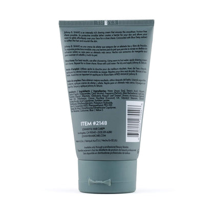 JOHNNY B. Professional Men's Shave Cream Tube 3.3 oz | Barbershop-Quality Shaving & Skin Conditioning