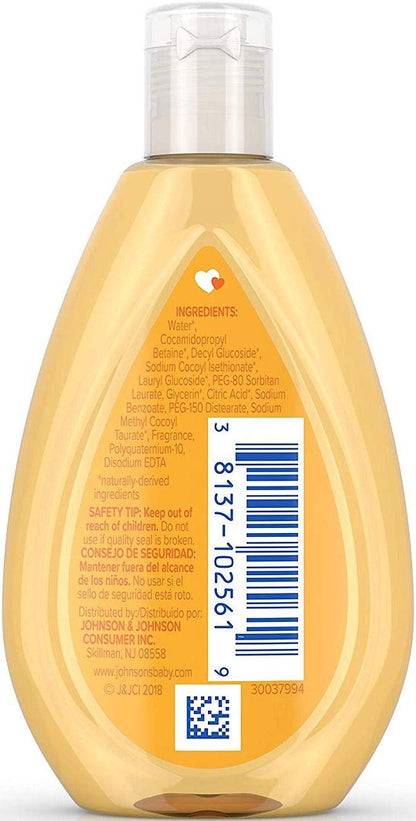 Johnson's Baby Shampoo Travel Size – 6 x 1.7 oz Bottles | Gentle, Tear-Free Cleansing
