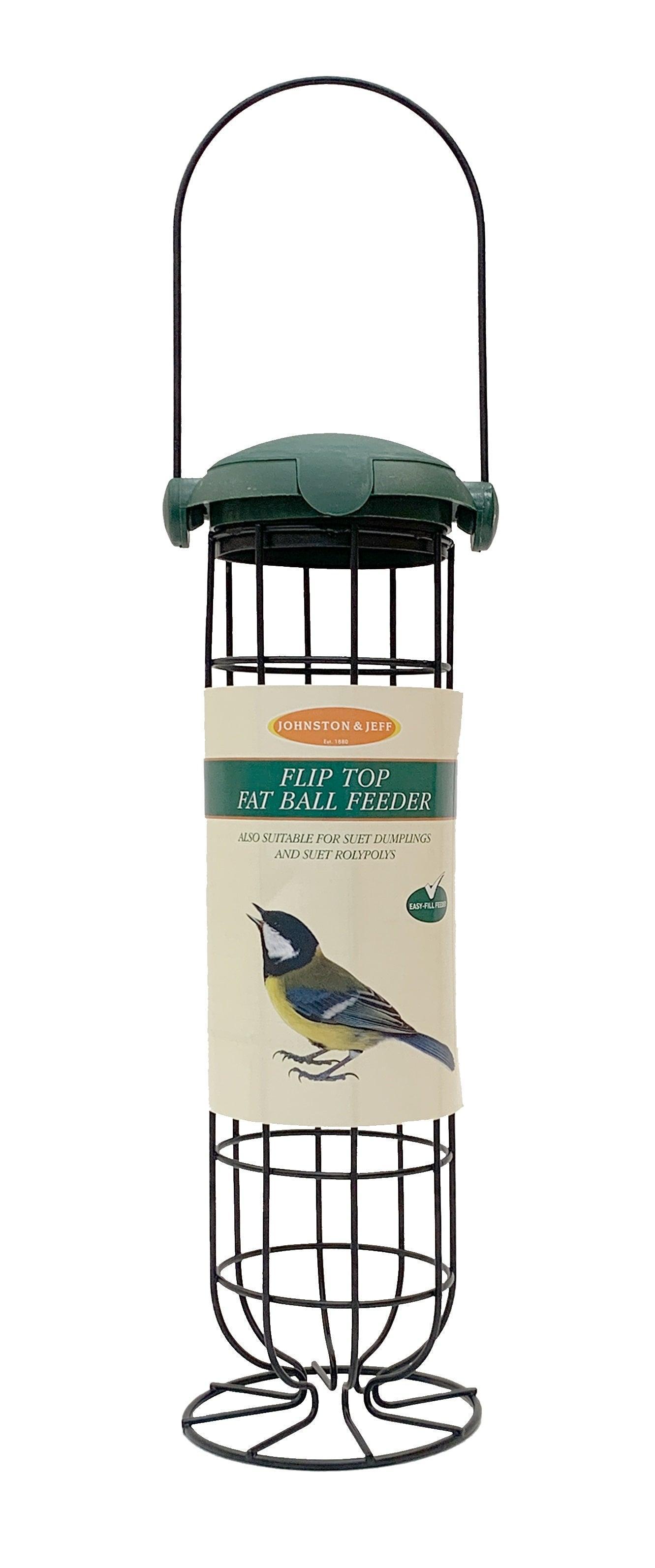 Johnston & Jeff Flip Top Fat Ball Feeder 28cm