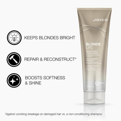 Joico Blonde Life Brightening Shampoo & Conditioner Set | Sulfate-Free Blonde Care
