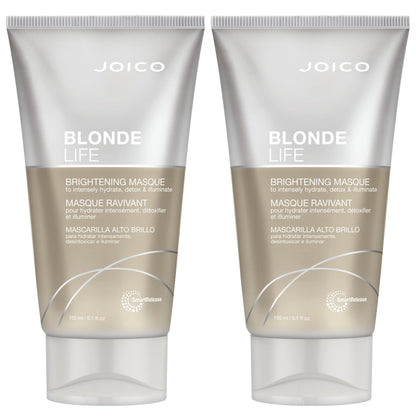Joico Blonde Life Brightening Masque | 2-Pack Instant Hydration for Blonde Hair