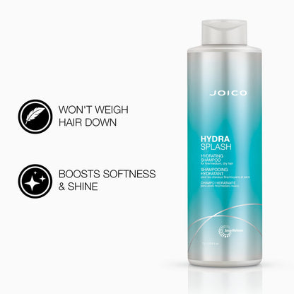 Joico HydraSplash Hydrating Shampoo & Conditioner Set for Fine Hair – 33.8 oz Each