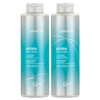 Joico HydraSplash Hydrating Shampoo & Conditioner Set for Fine Hair – 33.8 oz Each