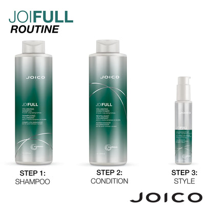 Joico JoiFULL Volumizing Shampoo & Conditioner Set - Fullness, Shine & Lightweight Lift for Fine Hair
