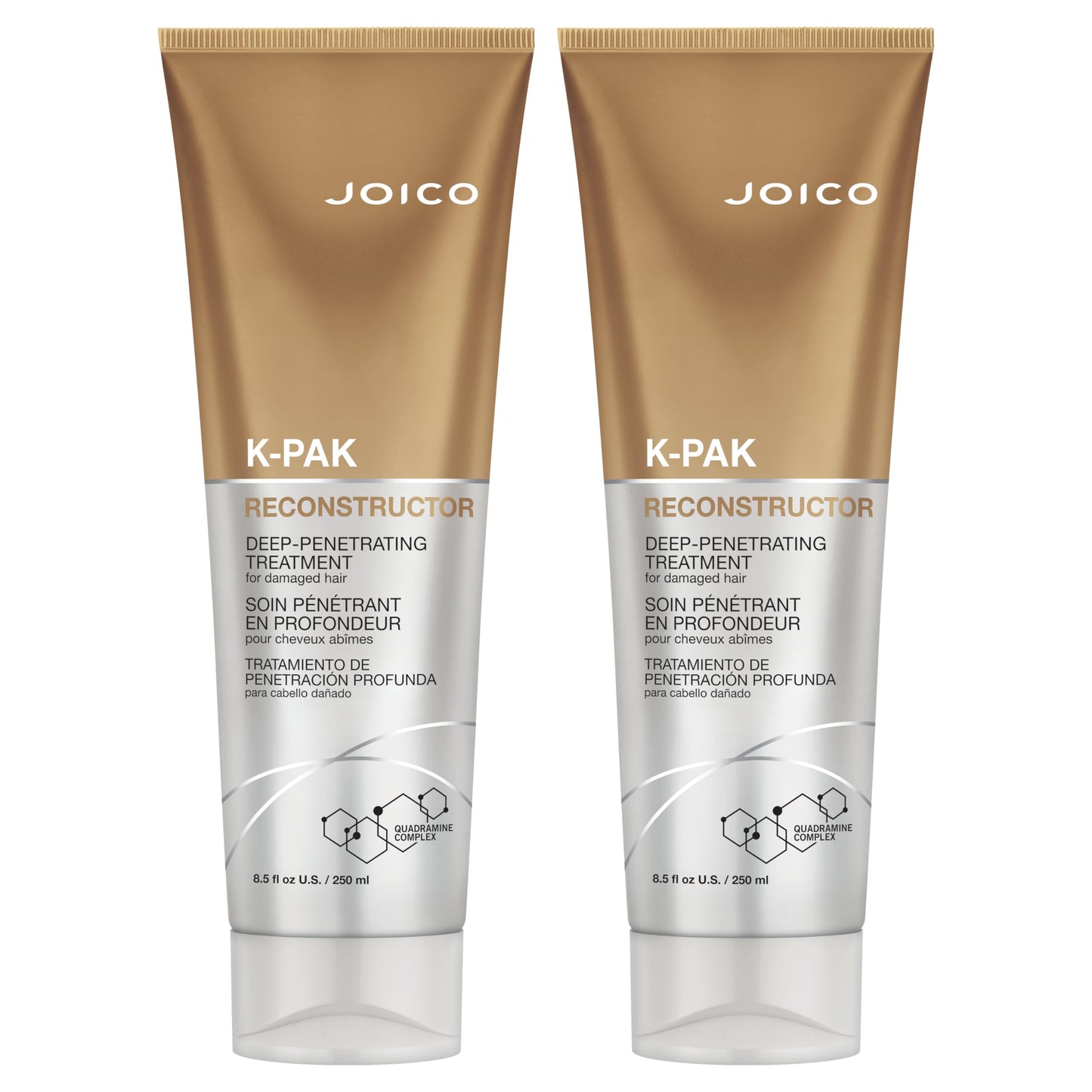 Joico K-PAK Reconstructor Deep-Penetrating Treatment — Repair & Strengthen Damaged Hair (Pack of 2, 8.5 oz each)