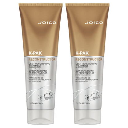 Joico K-PAK Reconstructor Deep-Penetrating Treatment — Repair & Strengthen Damaged Hair (Pack of 2, 8.5 oz each)