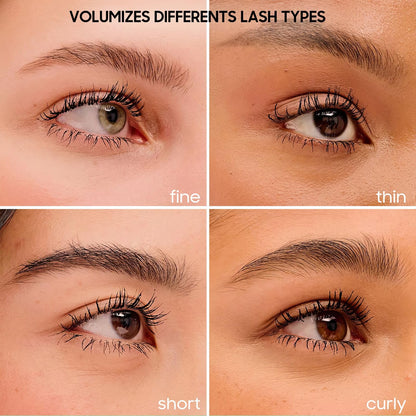 Jokmbzry Mascara – Long-Lasting Volume & Length, Waterproof & No Clump, 2-in-1 Dual-Brush