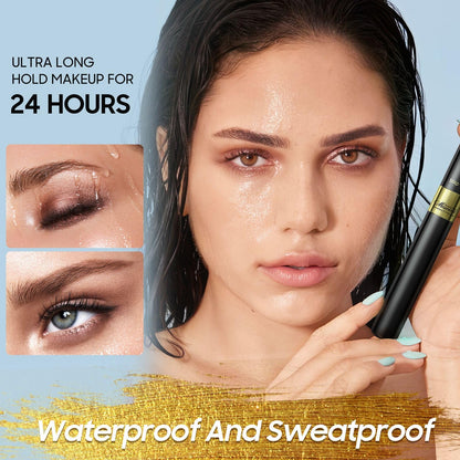 Jokmbzry Mascara – Long-Lasting Volume & Length, Waterproof & No Clump, 2-in-1 Dual-Brush
