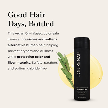 Jon Renau Argan Smooth Luxury Shampoo – Gentle Hydrating Cleanser for Wigs