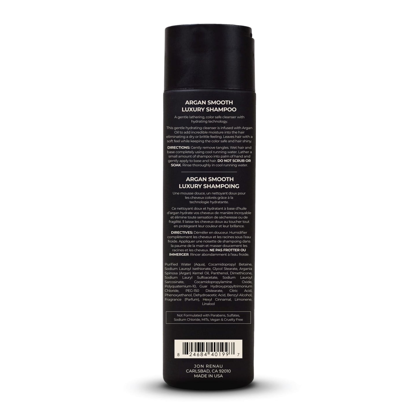 Jon Renau Argan Smooth Luxury Shampoo – Gentle Hydrating Cleanser for Wigs