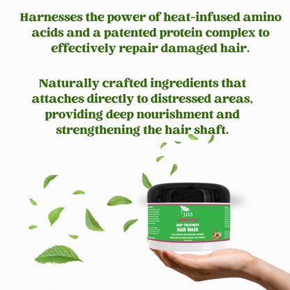 J'Organic Solutions Adult Super Healthy Hair Growth Kit – Growth Moisturizer, Hydrating Shampoo, Argan Oil Hair Mask, Growth-Plus Serum, Moringa-Shea Yogurt