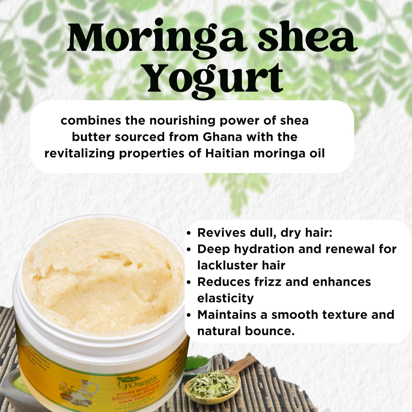 J'Organic Solutions Adult Super Healthy Hair Growth Kit – Growth Moisturizer, Hydrating Shampoo, Argan Oil Hair Mask, Growth-Plus Serum, Moringa-Shea Yogurt