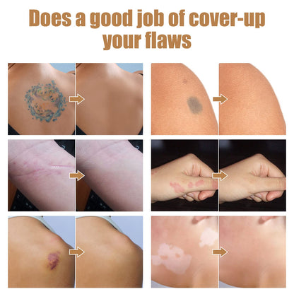 Josera Tattoo Cover Up Makeup Waterproof - 2-Color Full Coverage Concealer for Tattoos, Scars & Dark Spots