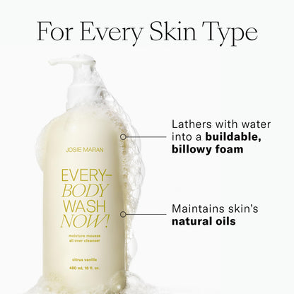 Josie Maran Cali Glow Collection – Body & Skincare Set (4 Count) with EveryBODY Wash Now, Argan Oil Butters, Pineapple Enzyme Cleanser