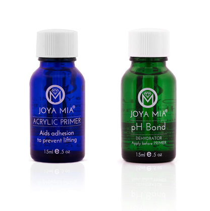 JOYA MIA pH Bond Nail Dehydrator & Primer Set — Acid-Free, Fast-Drying, Salon-Grade Prep for Gel & Acrylic
