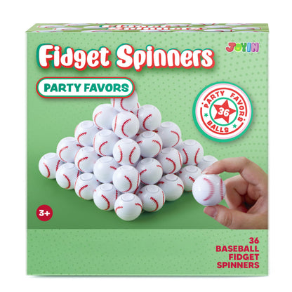 JOYIN 36 Pack Baseball Fidget Spinners – Kids Party Favors & Bulk Toys