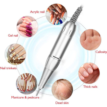 Joyzan Electric Nail Drill Pen 35000RPM – Quiet Ergonomic Manicure Tool