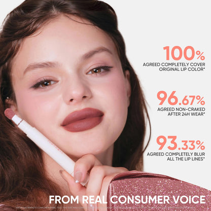 JUDYDOLL Cushion Matte Lip Cream – Hydrating Long-Lasting Lipstick, N12 Toffee Peach
