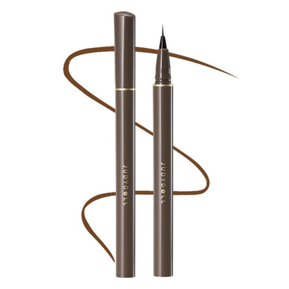 JUDYDOLL Ultra-Fine Liquid Eyeliner – Precision Tip, Waterproof, 8H Wear (#02 Deep Brown)