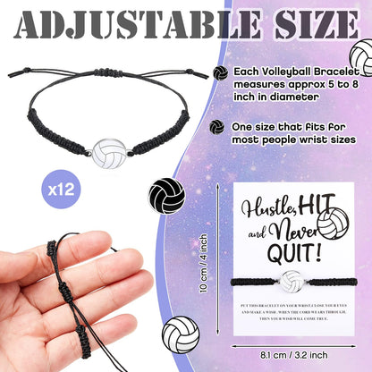 Juexica 48 Pcs Volleyball Team Gifts for Teens – Hair Scrunchies, Bracelets, Necklaces & Cosmetic Bags