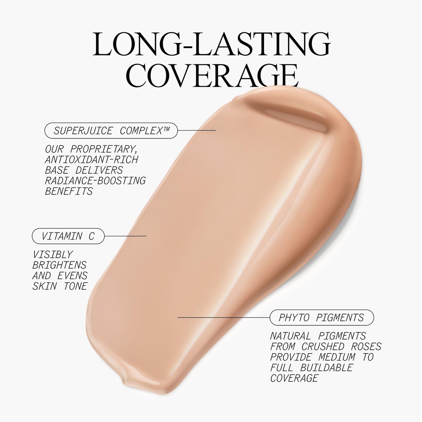 Juice Beauty Phyto-Pigments Flawless Serum Foundation Rosy Sand - Vegan, Cruelty-Free