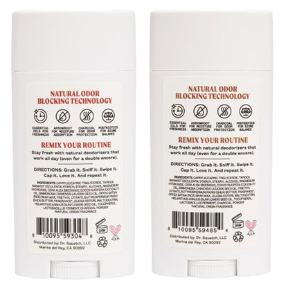 JUKEBOX Natural Deodorant for Women – Coconut Dreamin' & Vanilla on Vinyl, Aluminum-Free 2-Pack (2.65oz each)