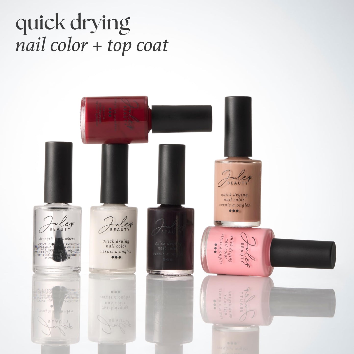 Julep Quick Drying Nail Color — Strength in Numbers | 3-in-1 Base Coat, Top Coat & Nail Hardener