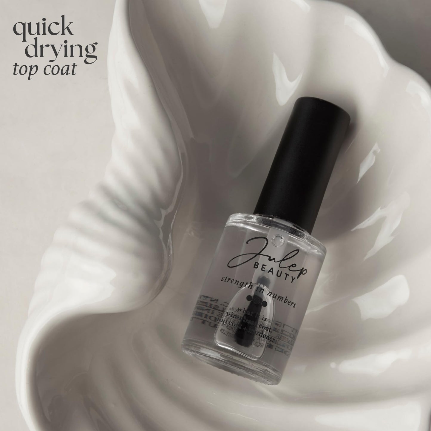 Julep Quick Drying Nail Color — Strength in Numbers | 3-in-1 Base Coat, Top Coat & Nail Hardener