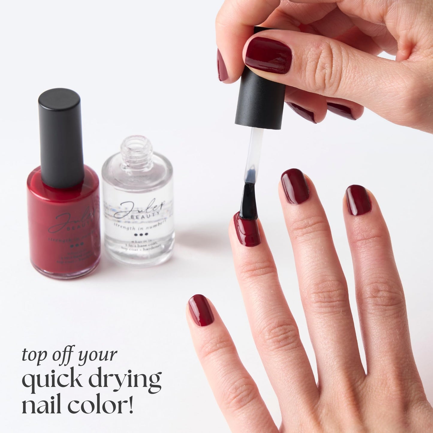 Julep Quick Drying Nail Color — Strength in Numbers | 3-in-1 Base Coat, Top Coat & Nail Hardener