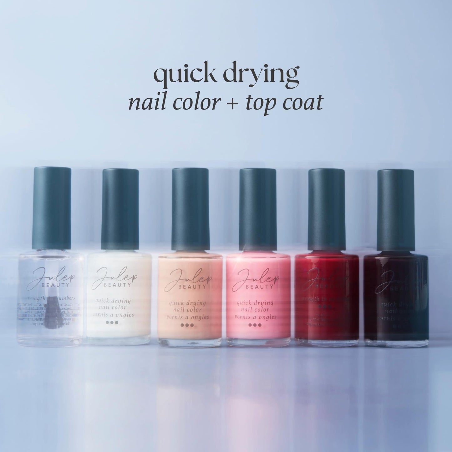 Julep Quick Drying Nail Color — Strength in Numbers | 3-in-1 Base Coat, Top Coat & Nail Hardener