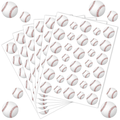 JULMELON 512Pcs Baseball Stickers for Kids – Water-Repellent, Self-Adhesive Helmet Stickers for Bottles, Notebooks & Scrapbooks
