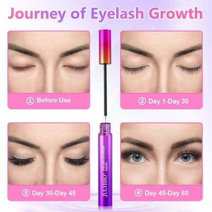 JULYBRO Advanced Eyelash Growth Serum – Fuller, Longer Lashes | Safe for Sensitive Eyes & Extensions (3mL)