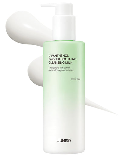 JUMISO D-Panthenol Barrier Soothing Cleansing Milk – 92% Sunscreen Removal, 5-Ceramide, Tear-Free, Eye-Safe